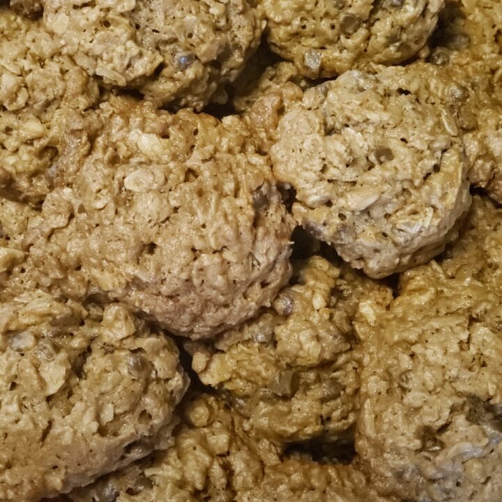 Chocolate Chip Oatmeal Peanut Butter Cookies