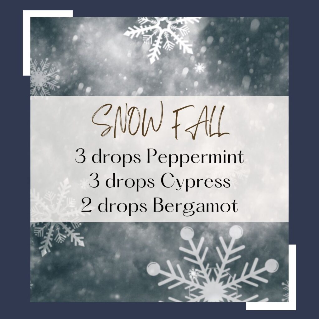 Snow Fall Diffuser blend with snowflakes