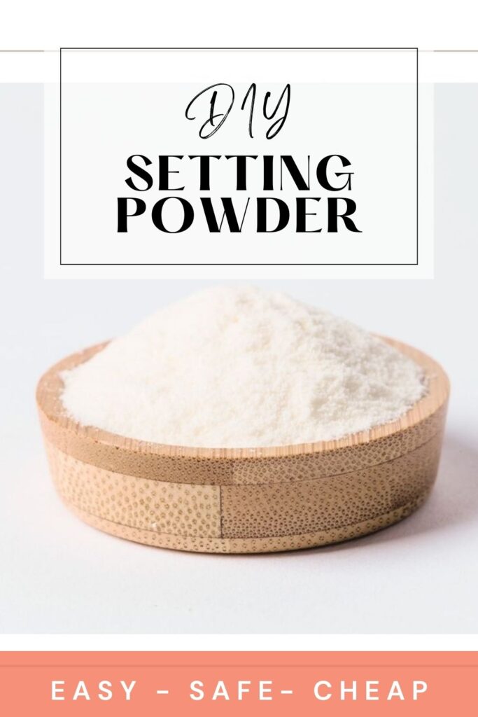 Setting Powder in wooden bowl