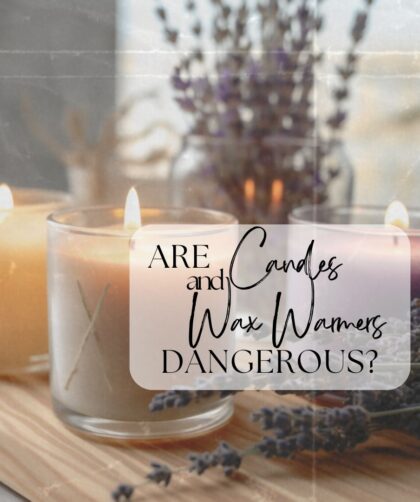 Are Candles and Wax Warmers Dangerous? Candles and lavender sprigs