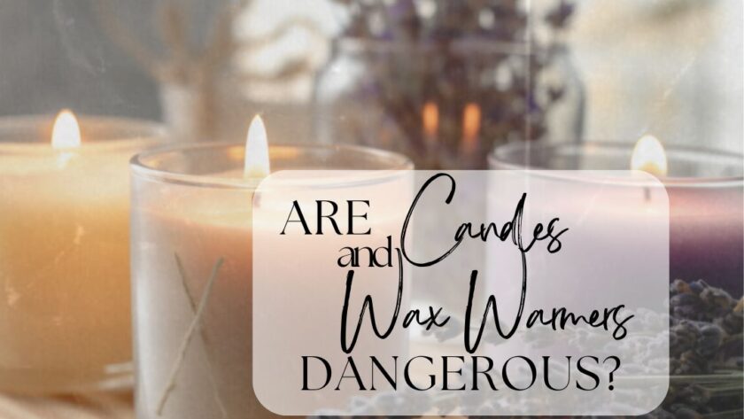 Are Candles and Wax Warmers Dangerous? Candles and lavender sprigs