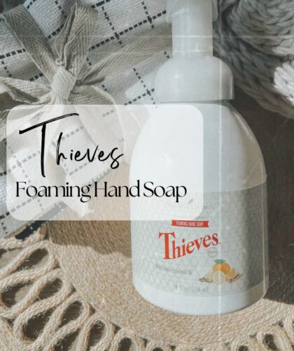Thieves Foaming Hand Soap main image with towel
