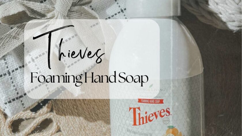 Thieves Foaming Hand Soap main image with towel