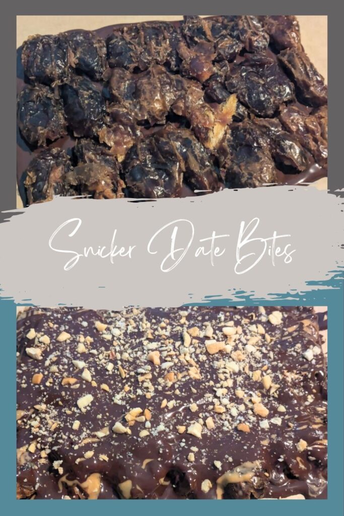 Pinterest Image for Salted Chocolate Covered Peanut Butter Date Bites