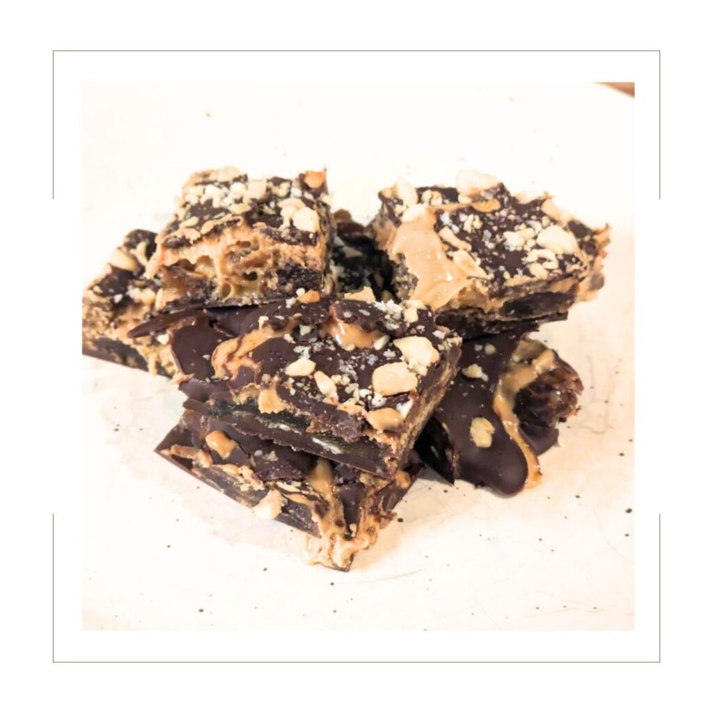 Salted Chocolate Covered Peanut Butter Date Bites