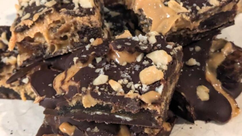 Salted Chocolate Covered Peanut Butter Date Bites Main Image
