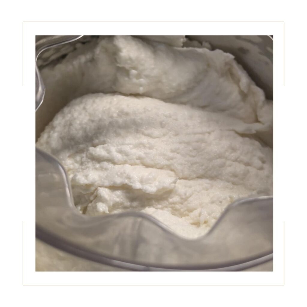 Homemade Vanilla Ice Cream finished in Ice Cream Maker