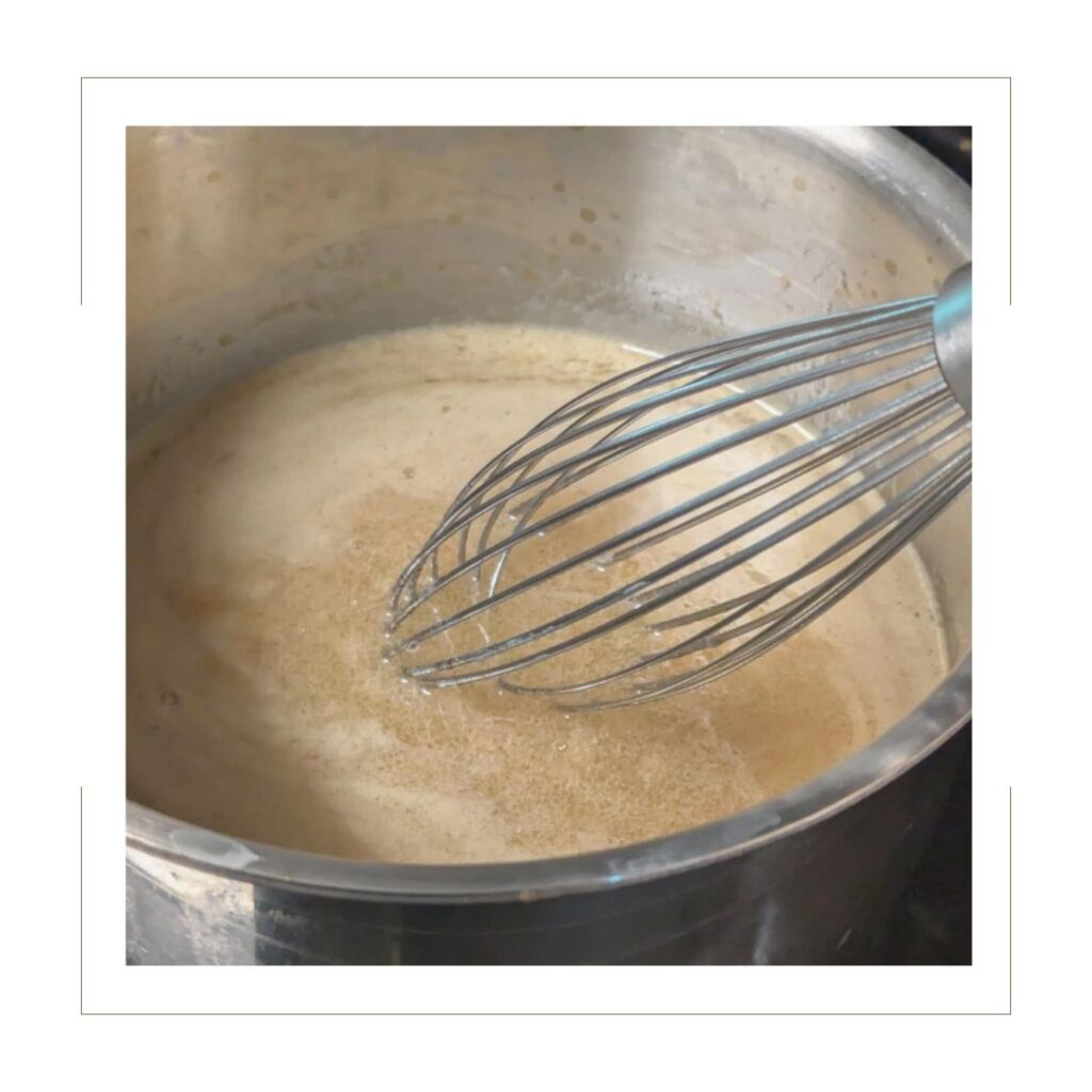 Maple Butter Pecan Syrup before boil
