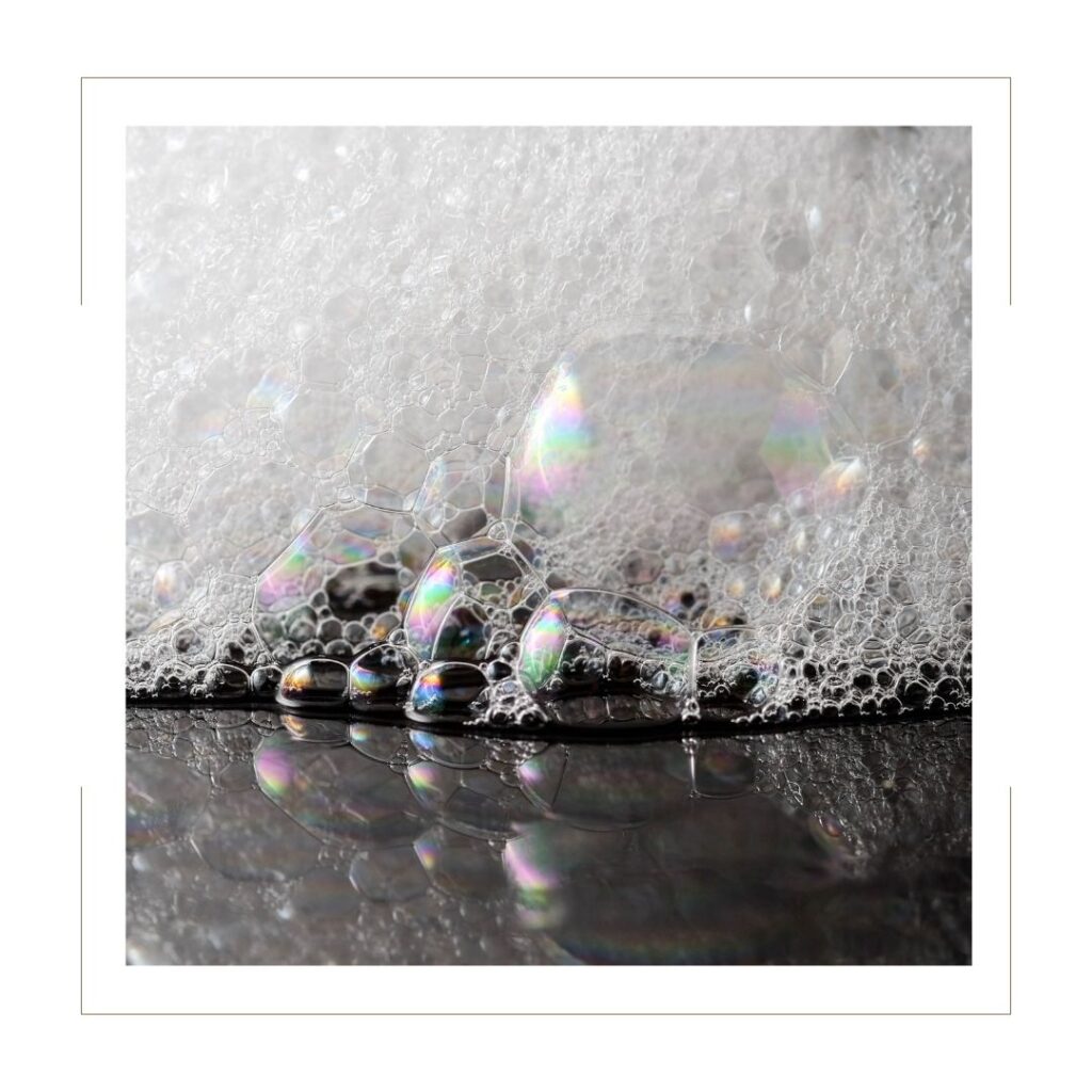 Foaming Hand Soap Bubbles