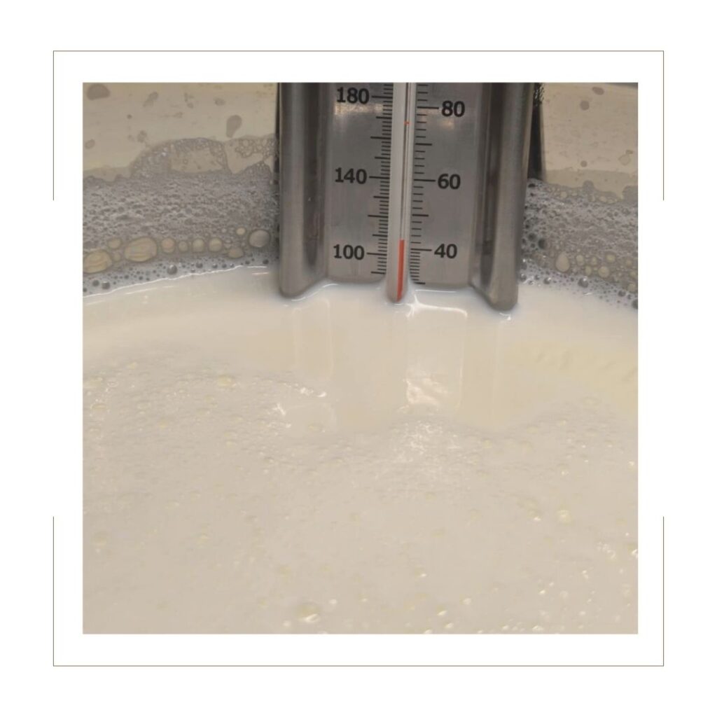 Yogurt to 110 degrees