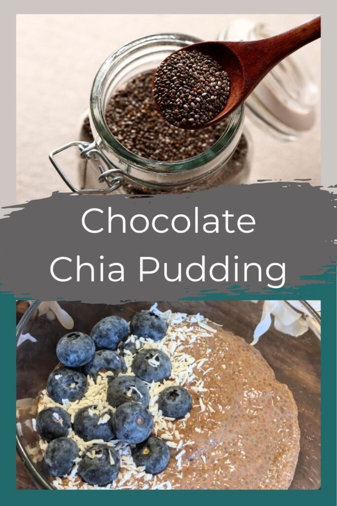 Pinterest Image for Chocolate Chia Pudding