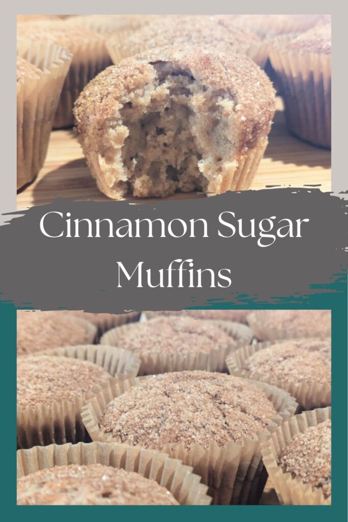 Pinterest Image for Cinnamon Sugar Muffins
