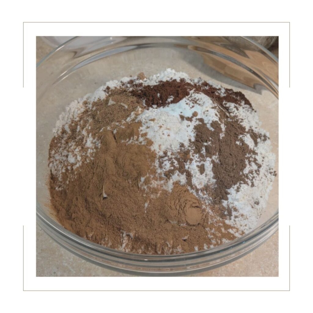 Dry Ingredients for Pumpkin Spice Cupcakes