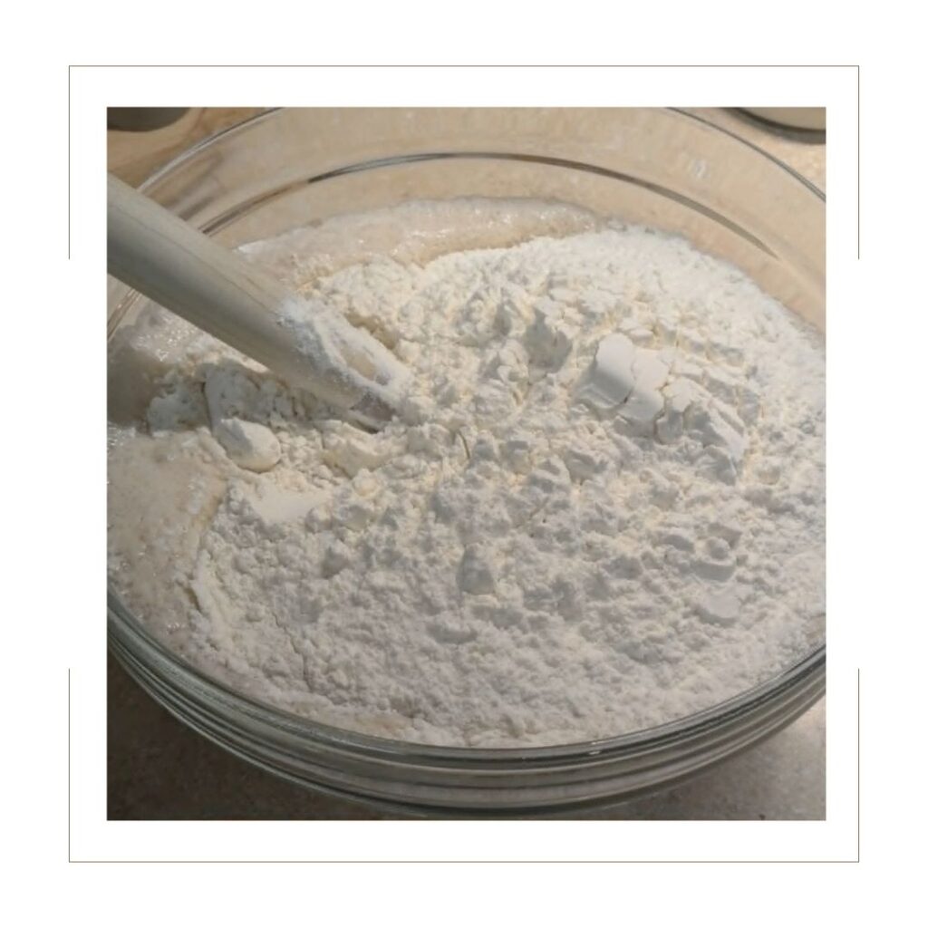 Flour added to yeast for baguettes