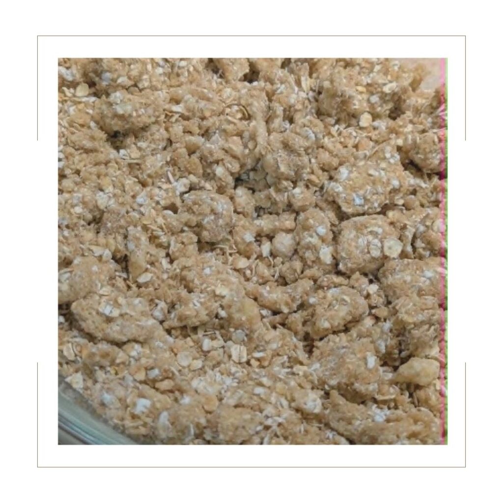 Crumble topping for blackberry crisp